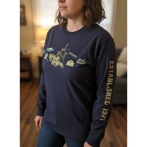Disney World Magic Kingdom Established 1971 Long Sleeve Shirt Hanes Medium Parks
